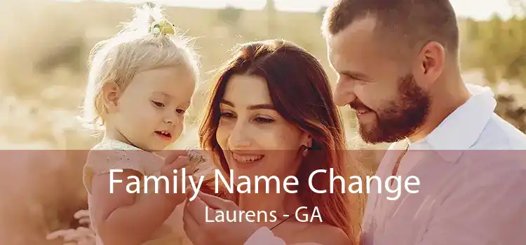 Family Name Change Laurens - GA