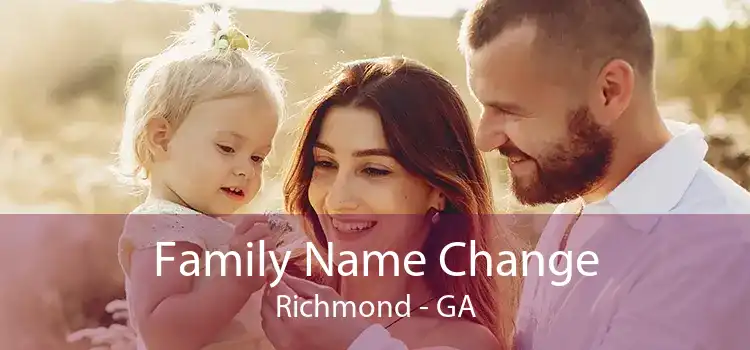 Family Name Change Richmond - GA