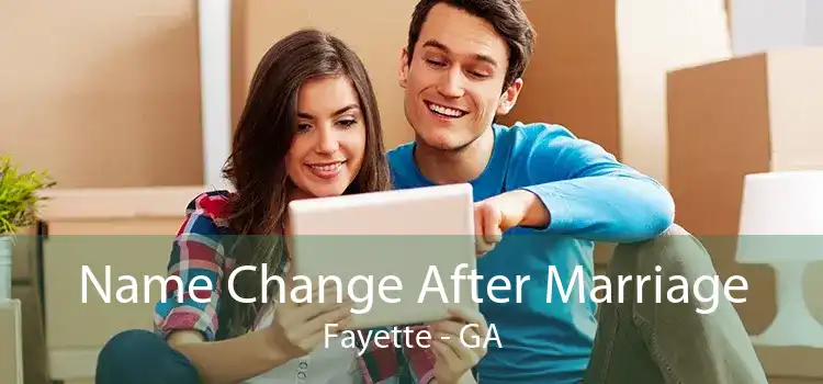 Name Change After Marriage Fayette - GA