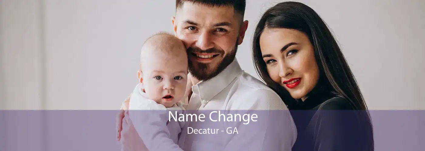 Name Change Decatur - GA