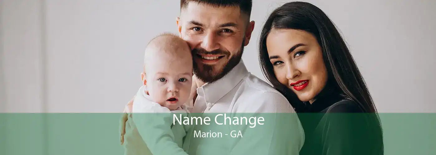 Name Change Marion - GA