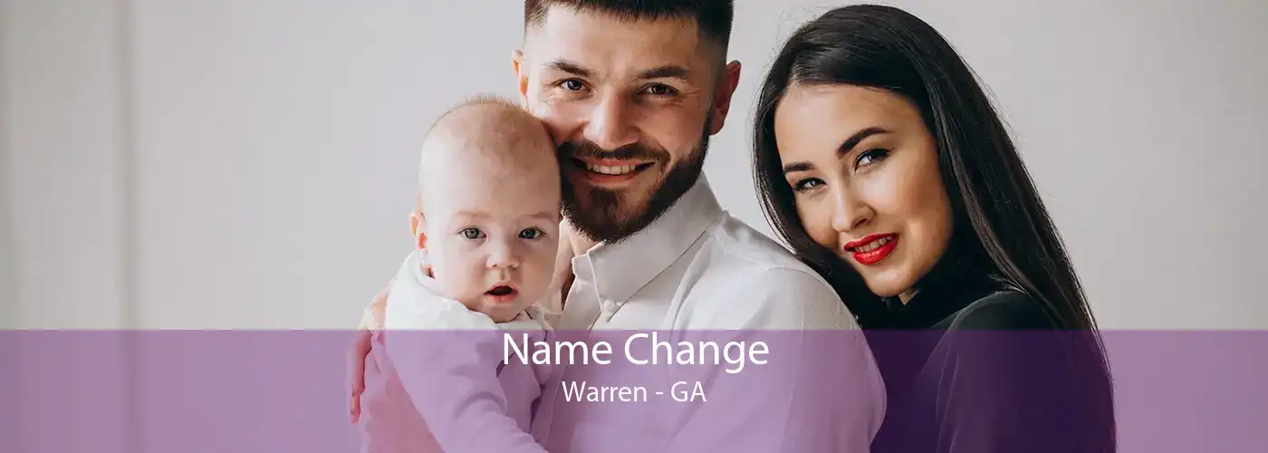 Name Change Warren - GA